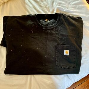 Bleached Carhartt Tee Shirt XL